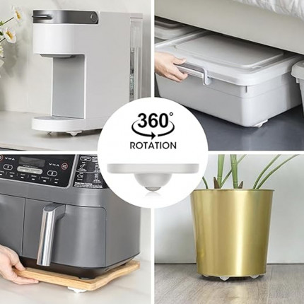 Selvklæbende mini­hjul – 4 stk