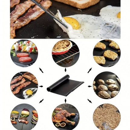 Non-stick grill- og stegeunderlag (2 stk)