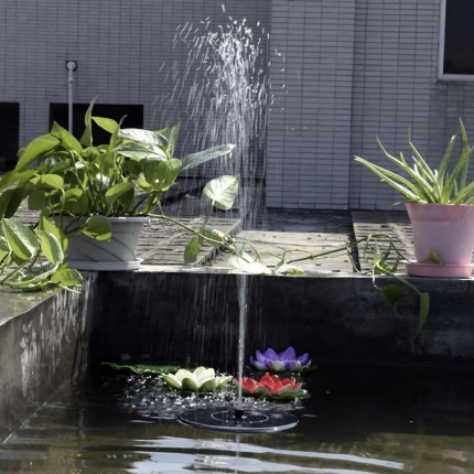 Solcelledrevet fontæne