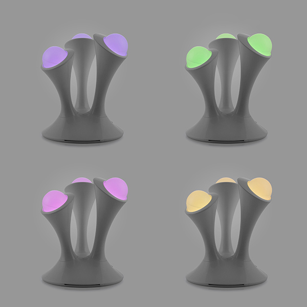 Multifarvet Fluorescerende LED-lampe