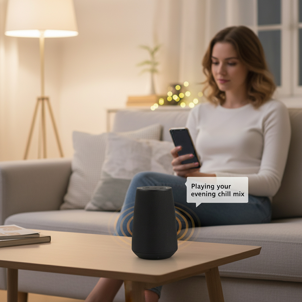 Stemmeassistent-højttaler