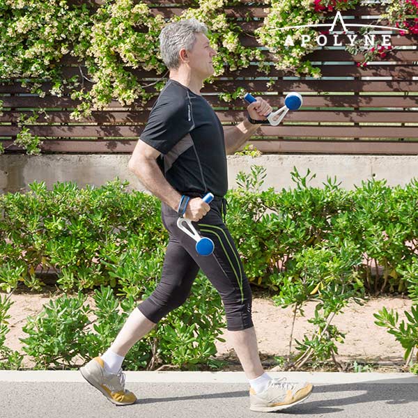 Walk & Weight håndvægte med håndtag (2-pack)