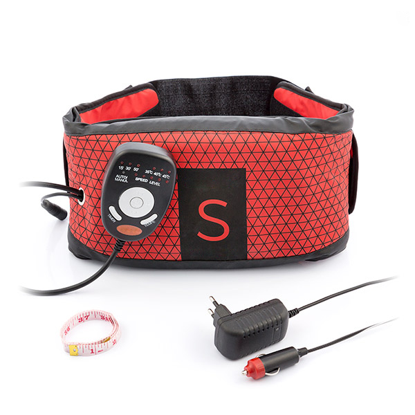 Vibrerende træningsbælte med saunaeffekt (S)