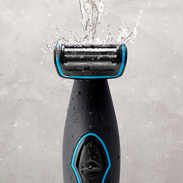 Kropstrimmer og epilator med forlængeligt håndtag