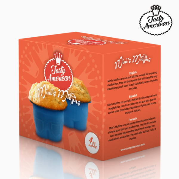 Tasty American Silikoneforme til Madeleines (4-pak)